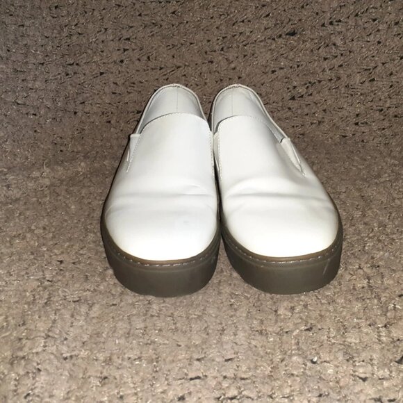 SATURDAYS NEW YORK CITY-Shiny White Leather Loafers-Sz 11-Excellent - Picture 3 of 8